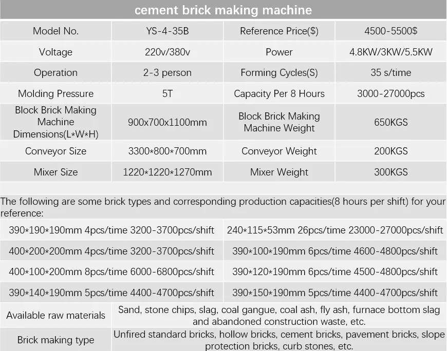 cement brick making machine