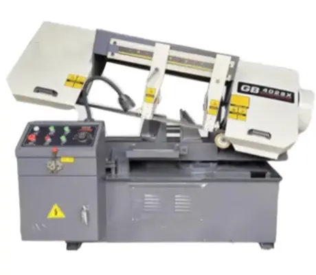 Sierra banda metal a cizalla hidráulica y semiautomática